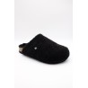 Sabots femme noirs moumoute Vanessa Wu EZIA