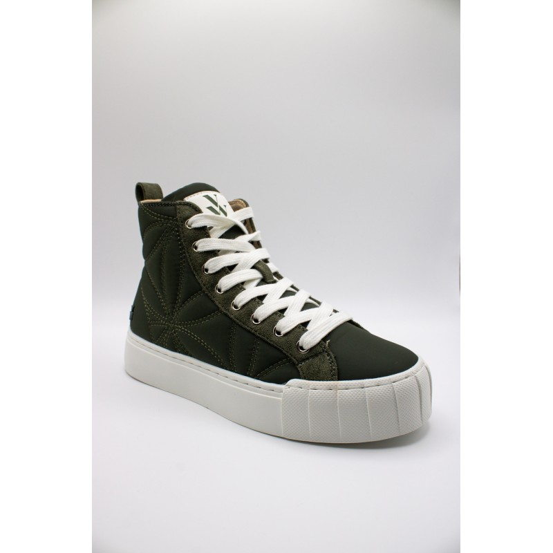 Baskets montantes femme kaki Vanessa Wu Nayla imperméables