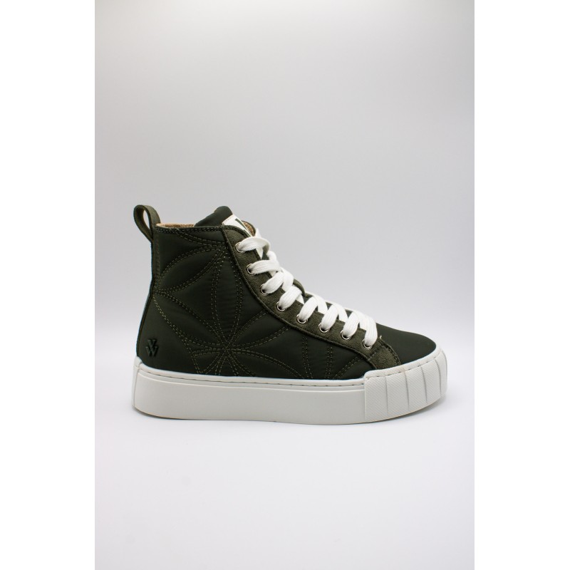 Baskets montantes femme kaki Vanessa Wu Nayla imperméables