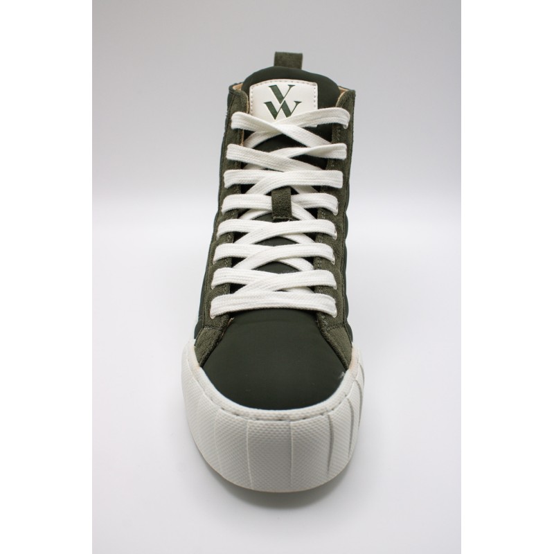 Baskets montantes femme kaki Vanessa Wu Nayla imperméables