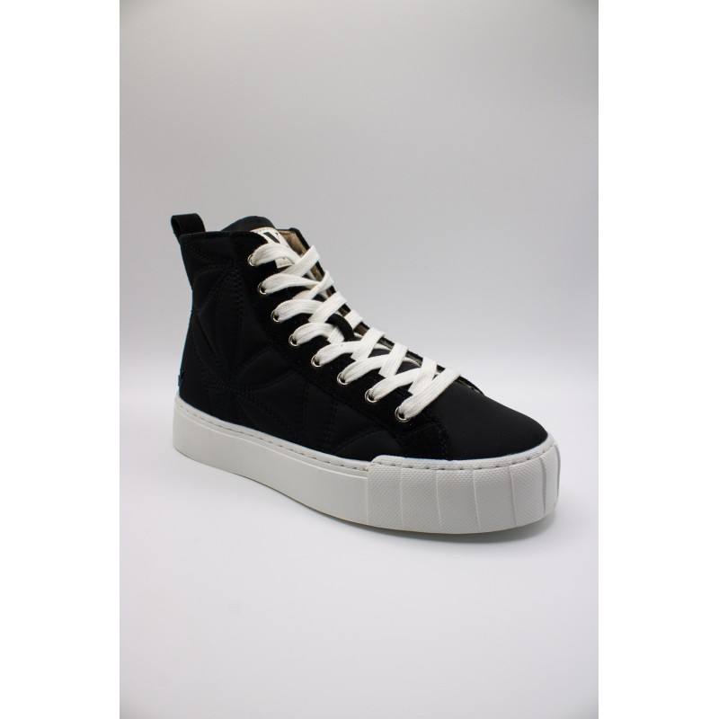 Baskets montantes noires femme Vanessa Wu Nayla imperméables