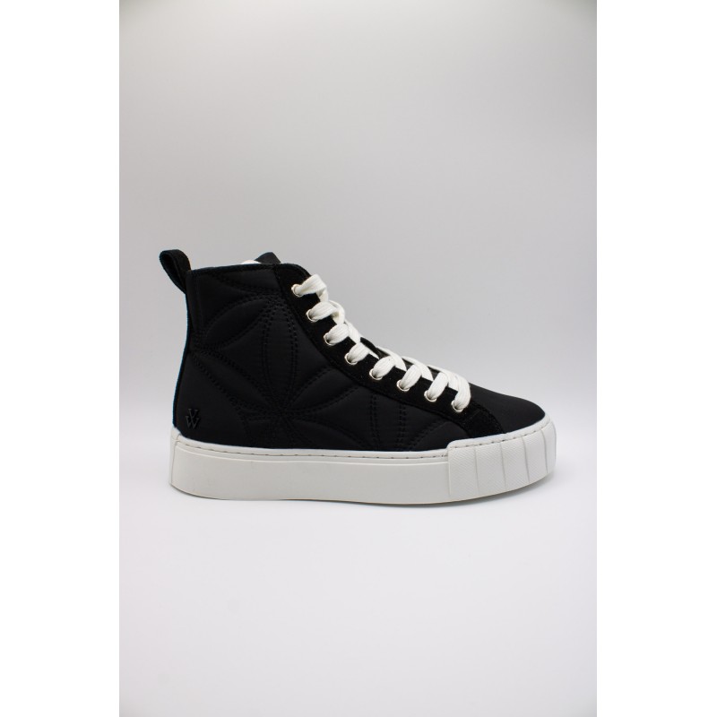 Baskets montantes noires femme Vanessa Wu Nayla imperméables