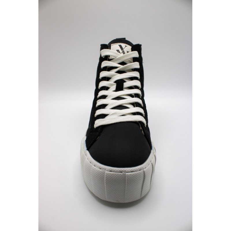 Baskets montantes noires femme Vanessa Wu Nayla imperméables