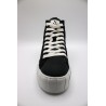 Baskets montantes noires femme Vanessa Wu Nayla imperméables