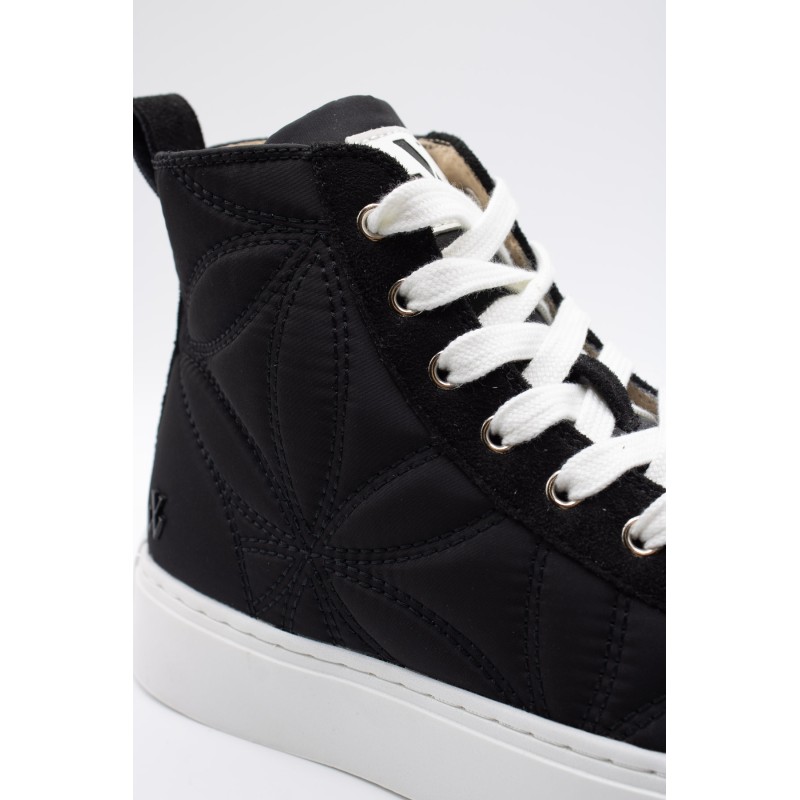 Baskets montantes noires femme Vanessa Wu Nayla imperméables