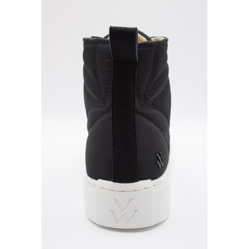 Baskets montantes noires femme Vanessa Wu Nayla imperméables
