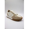 Baskets Vanessa Wu PAOLA beige et or femme