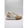 Baskets Vanessa Wu PAOLA beige et or femme