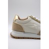 Baskets Vanessa Wu PAOLA beige et or femme