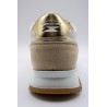 Baskets Vanessa Wu PAOLA beige et or femme