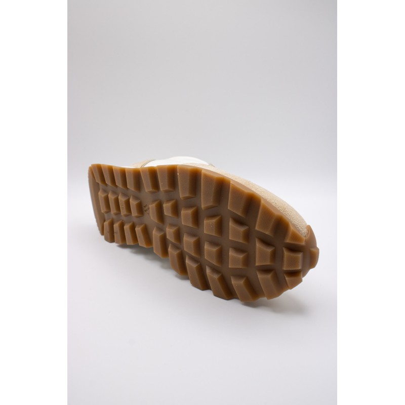 Baskets Vanessa Wu PAOLA beige et or femme