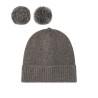 SALAMBO taupe - bonnet pompom interchangeable GRACE & MILA