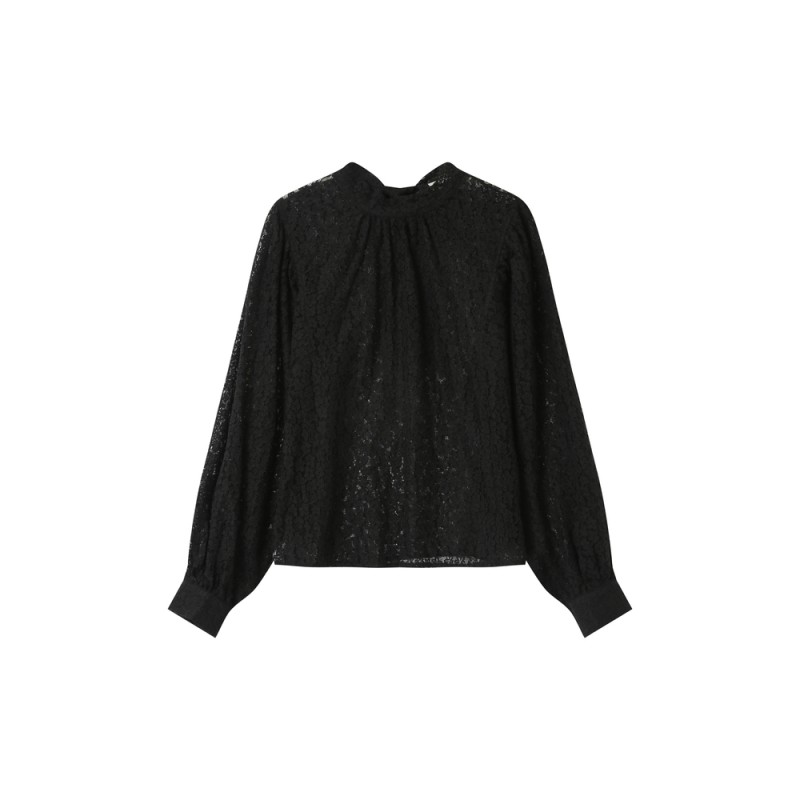 Blouse dentelle noire SICILIA GRACE ET MILA