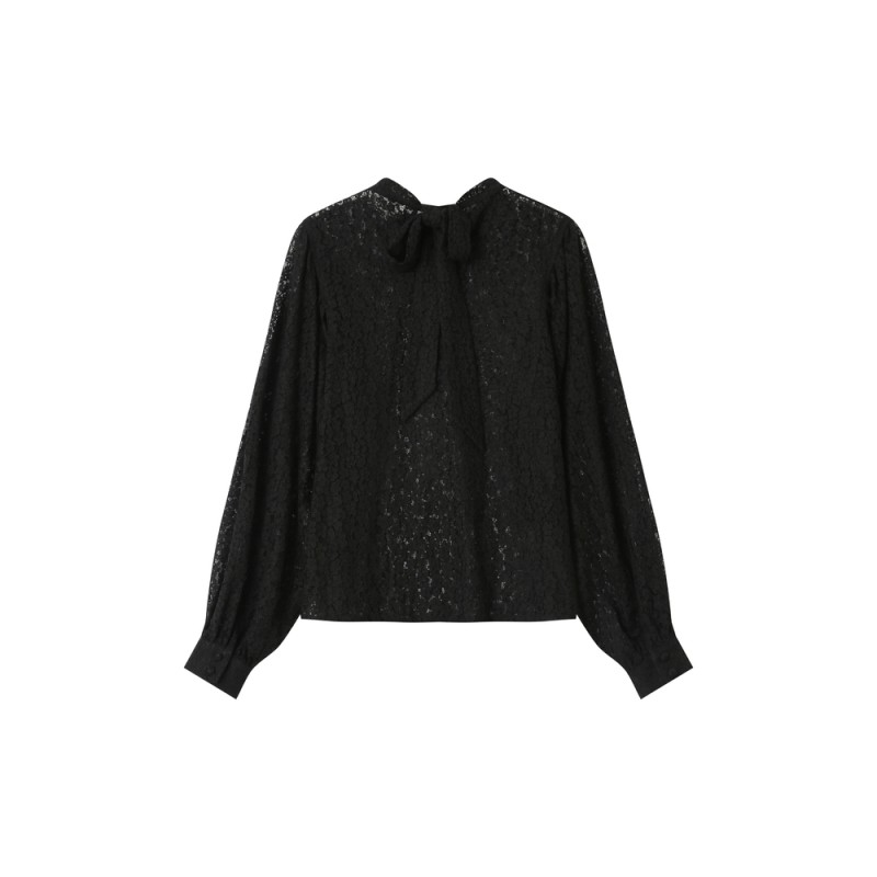 Blouse dentelle noire SICILIA GRACE ET MILA