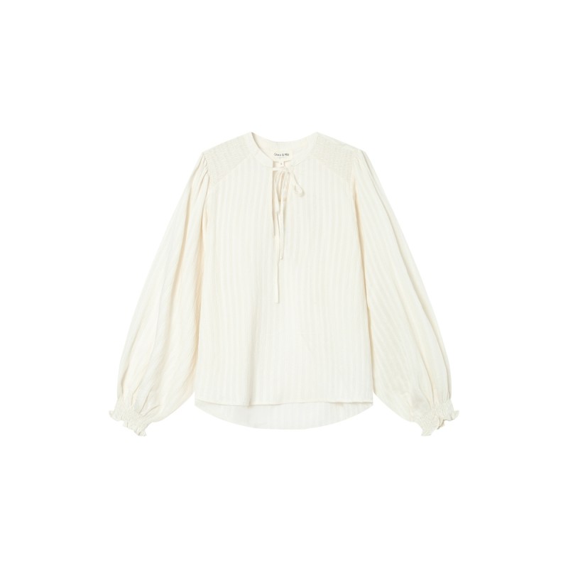 Blouse fluide SERINDA ivoire GRACE ET MILA