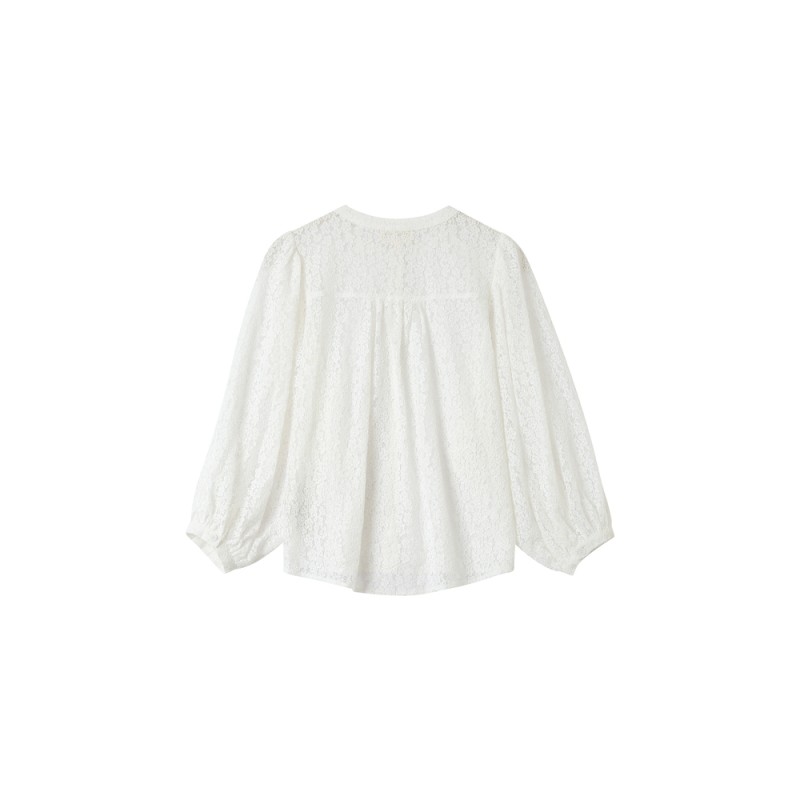 Blouse dentelle SOPHIA ivoire GRACE ET MILA