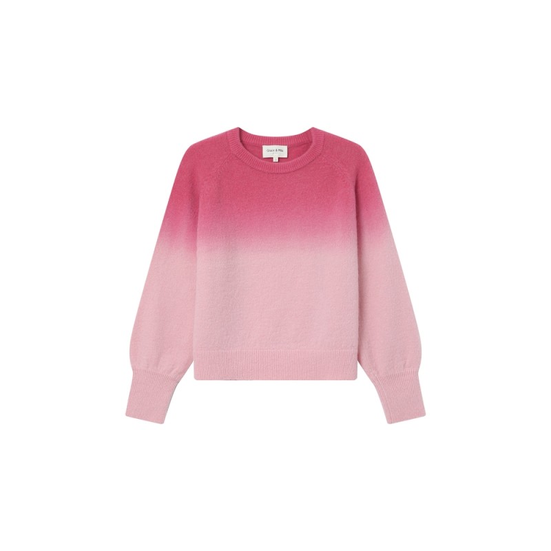 Pull dip dye rose GRACE & MILA femme