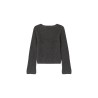 SAKURA anthracite - pull encolure carrée GRACE&MILA