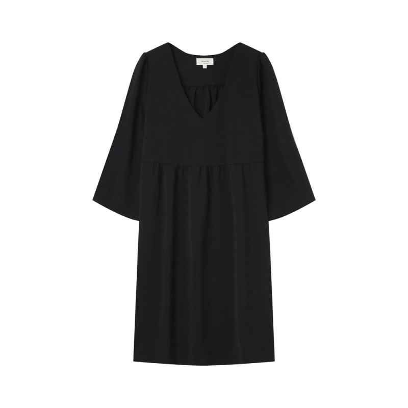 Robe courte babydoll GRACE & MILA noire femme
