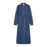 Robe denim longue GRACE&MILA ceinturée femme
