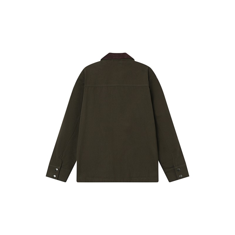 Veste utilitaire kaki Grace & mila femme coton