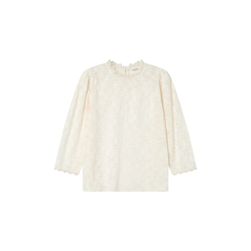 Blouse dentelle STELLA ivoire GRACE ET MILA