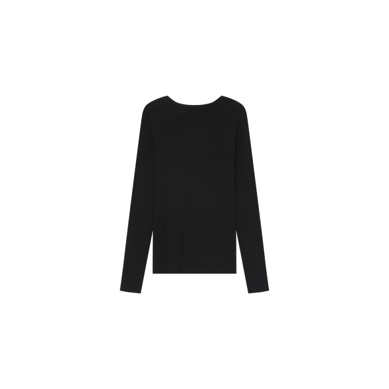 Pull ajusté SATURNIN noir GRACE ET MILA