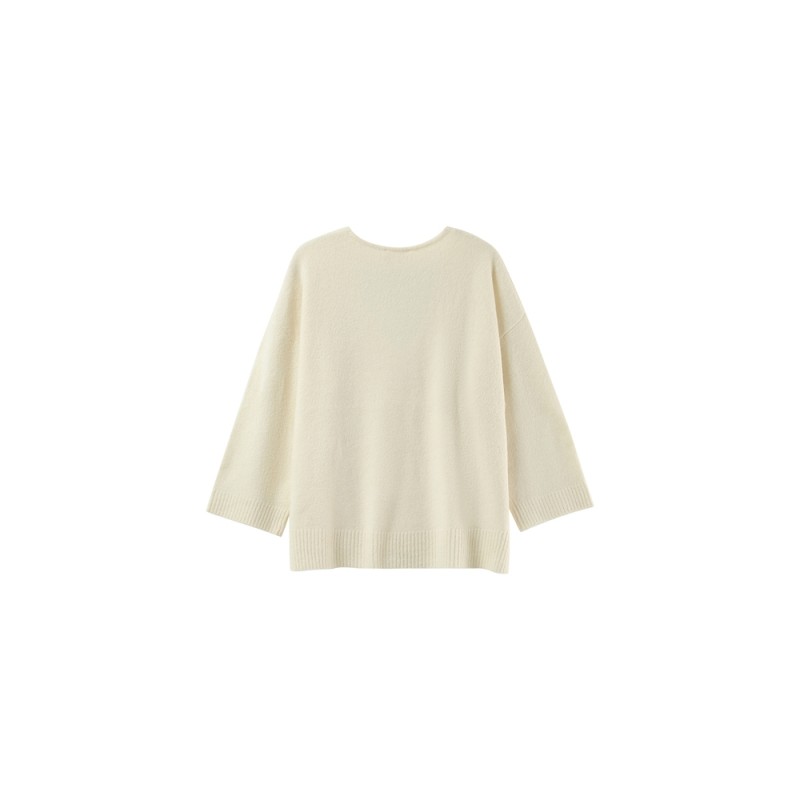 Paltrow écru - Pull col V GRACE & MILA