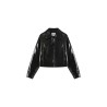 Veste vinyle noire courte GRACE ET MILA