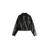 Veste vinyle noire courte GRACE ET MILA