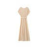 Robe longue beige fluide Grace & Mila femme élégante