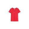T-shirt col V lurex PEPITO rouge Grace & Mila