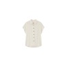 Chemise beige femme Grace & Mila manches courtes été