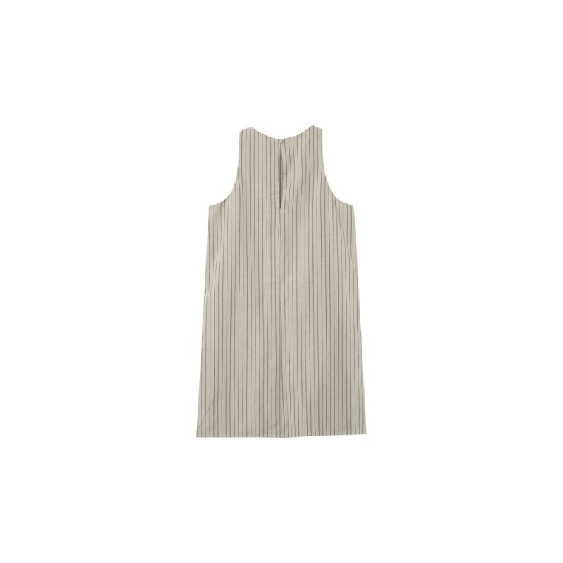 Petz beige et marine - Robe rayée à col américain GRACE & MILA
