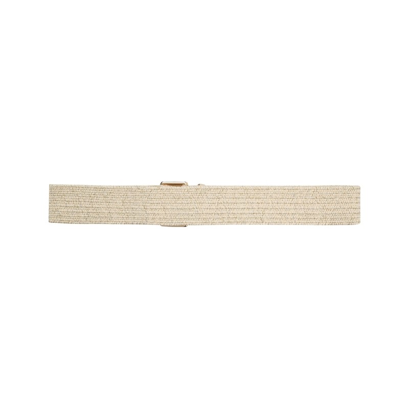 Ceinture tissée écrue dorée Grace & Mila femme chic