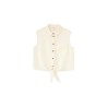 Chemise sans manches écrue en gaze de coton Grace & Mila