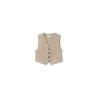 Gilet sans manches beige Grace & Mila femme chic et tendance