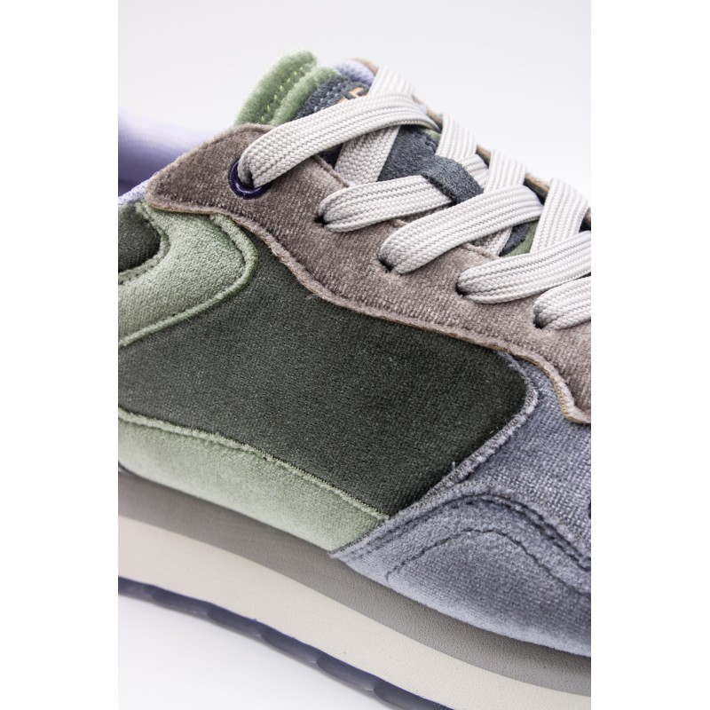 Hoff Emerald – Baskets femme en velours violet et kaki