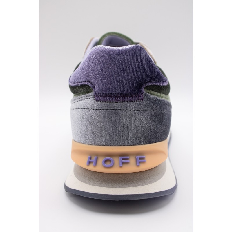 Hoff Emerald – Baskets femme en velours violet et kaki