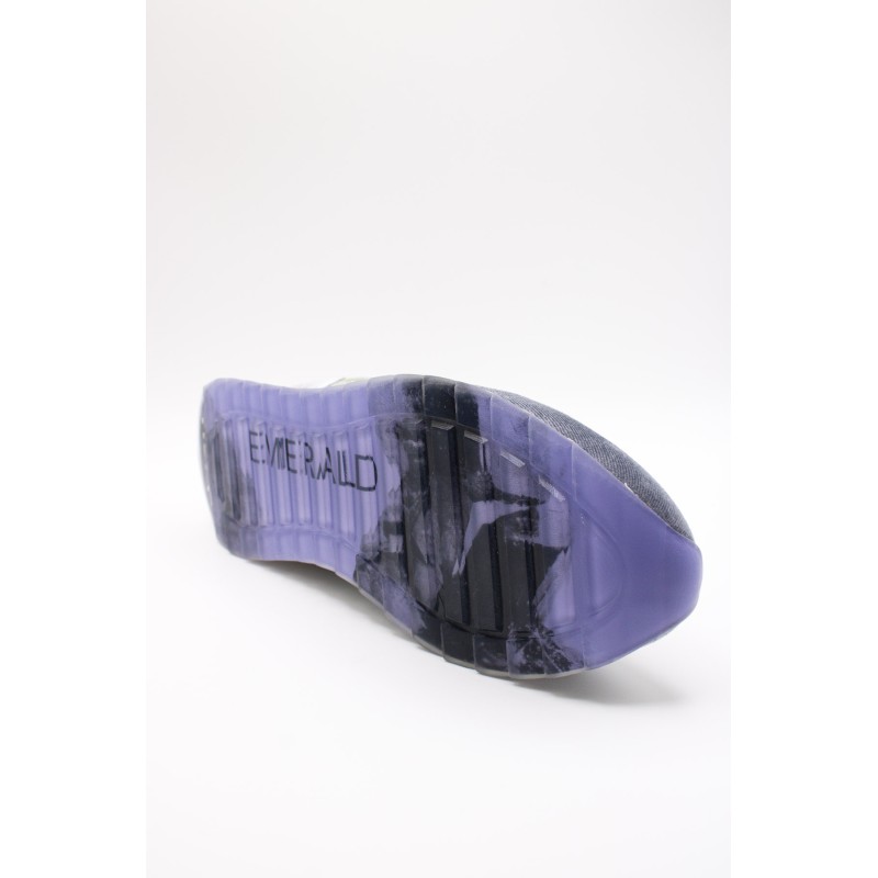 Hoff Emerald – Baskets femme en velours violet et kaki