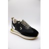 0-105 Lenox – Baskets femme noires et argentées