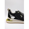0-105 Lenox – Baskets femme noires et argentées