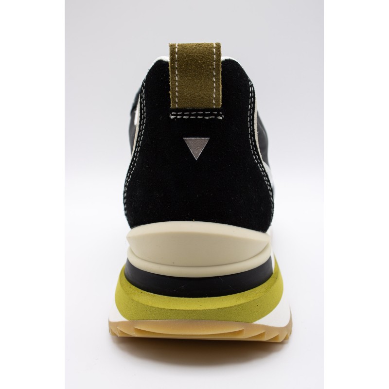 0-105 Lenox – Baskets femme noires et argentées