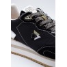 0-105 Lenox – Baskets femme noires et argentées