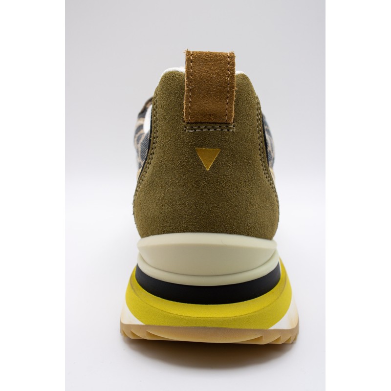0-105 Lenox CNV – Baskets femme léopard et doré