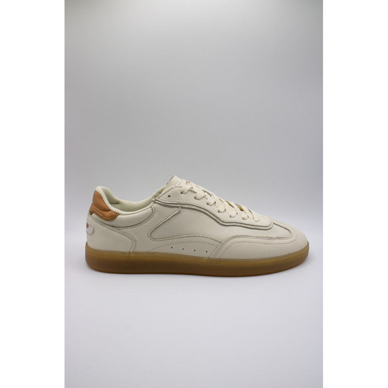 Baskets Hoff Alley White homme cuir blanc cassé