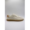 Baskets Hoff Alley White homme cuir blanc cassé
