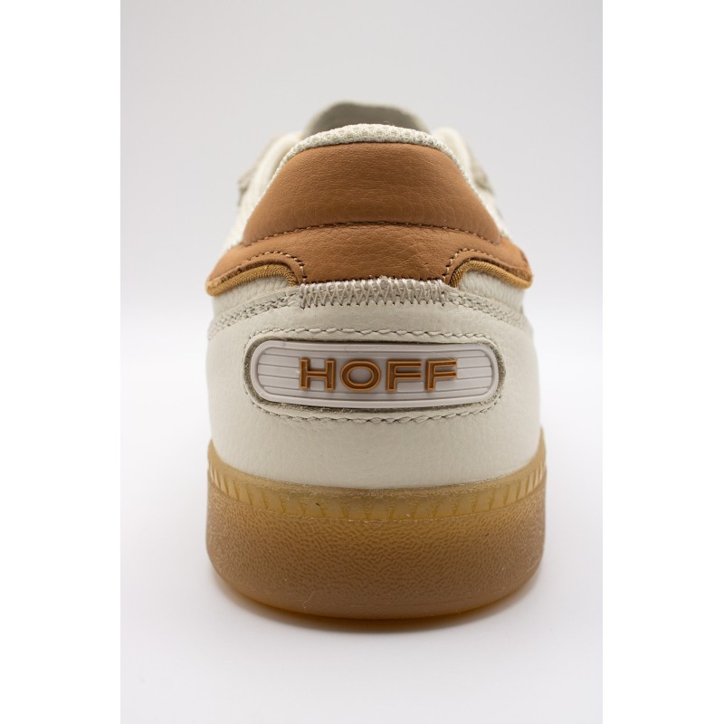 Baskets Hoff Alley White homme cuir blanc cassé