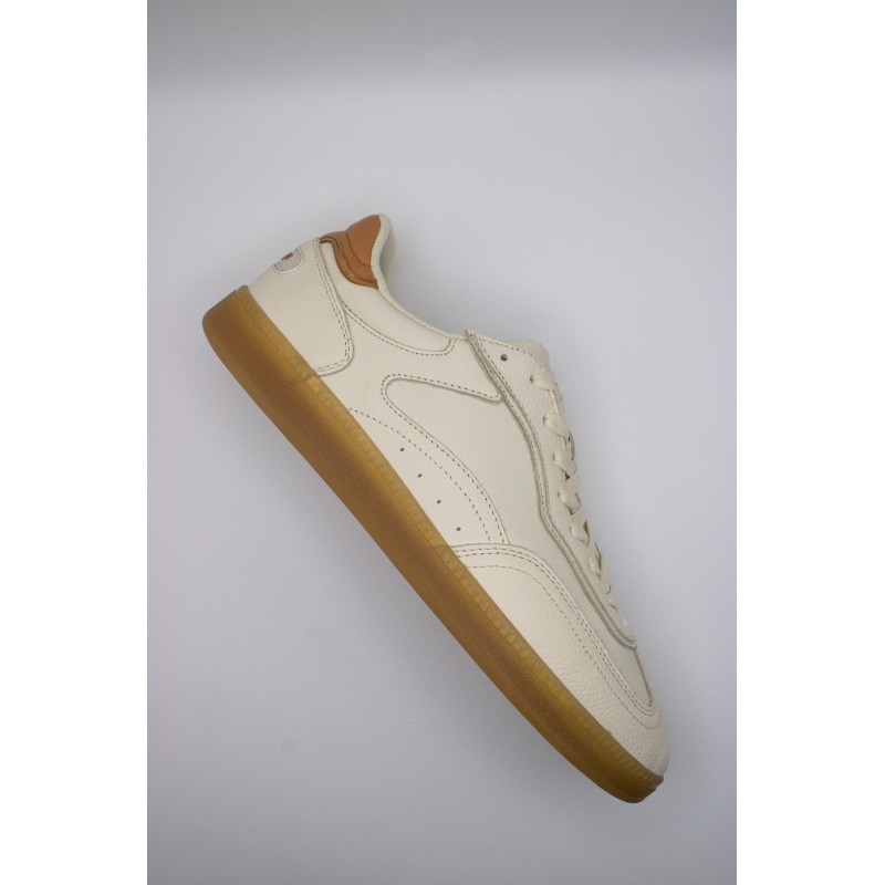 Baskets Hoff Alley White homme cuir blanc cassé