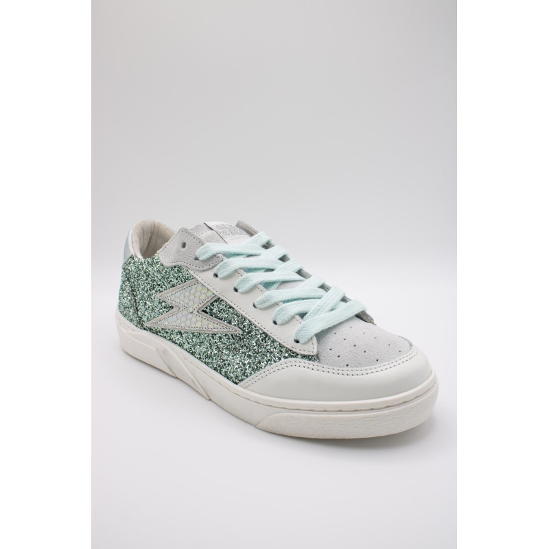 Baskets SMR23 Taline bleu pailleté femme